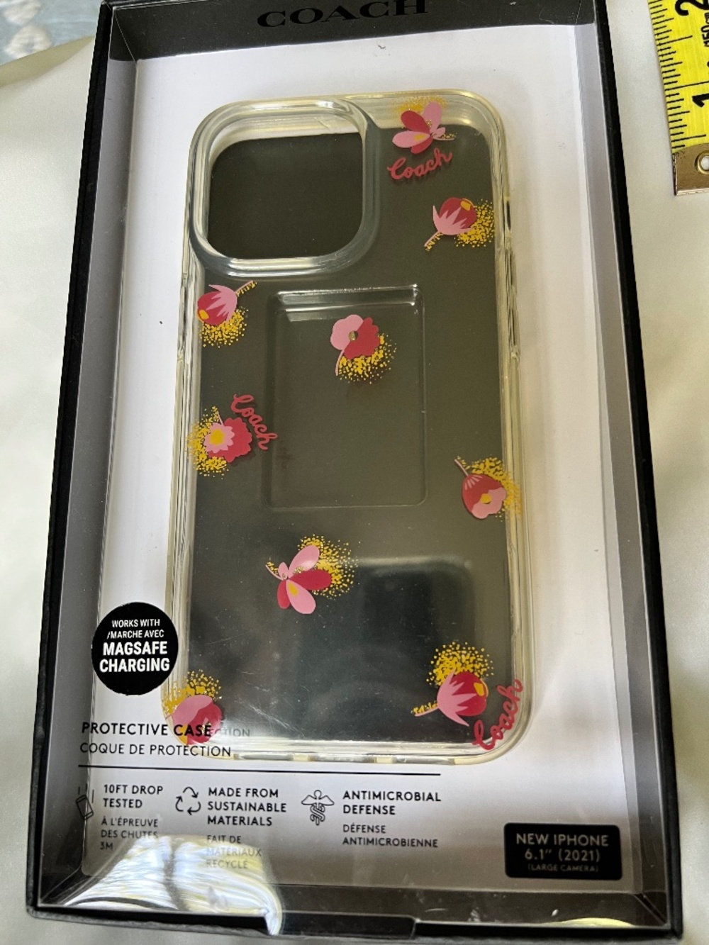 Coach Poppy Clear iPhone 13Pro Case